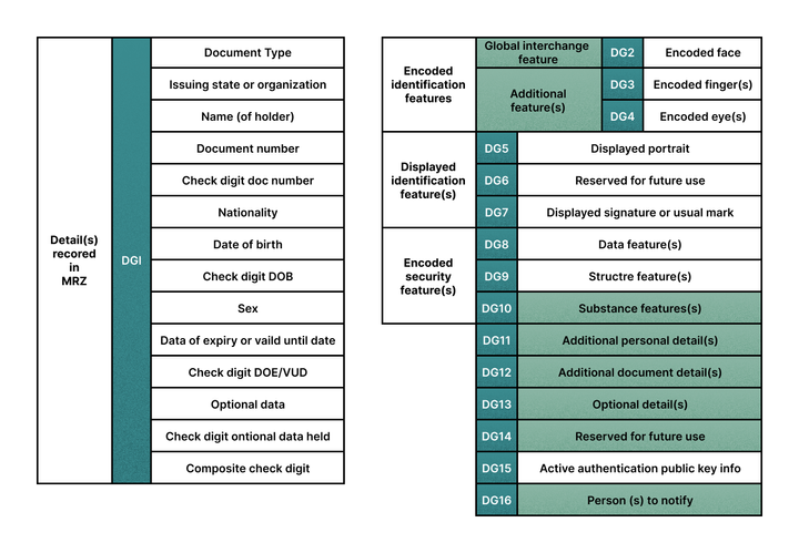 Biometric Passport Data Layout