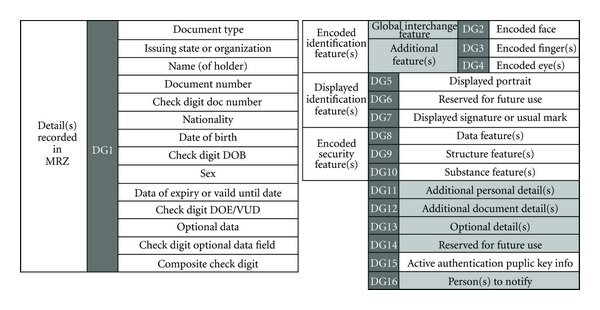 Biometric Passport Data Layout