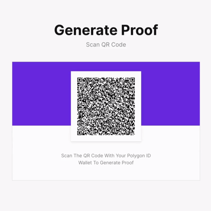 Proof request QR-code